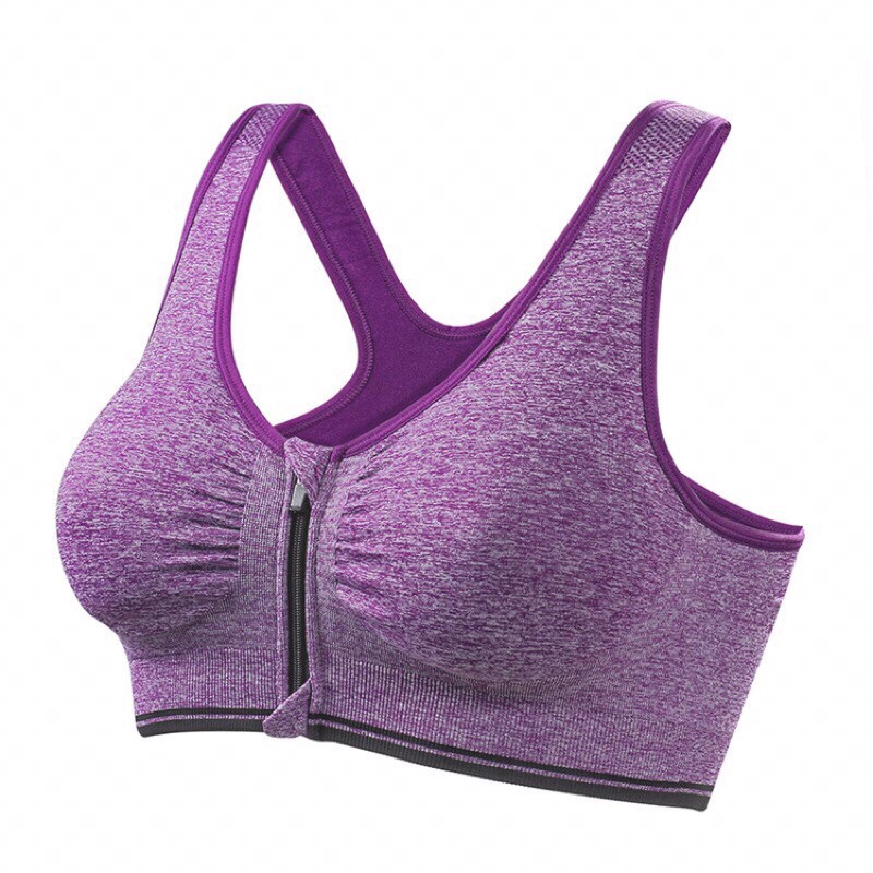 bbra 2023 Jual Lydyly - Sport Bra Ls 2023 Resleting Depan Bh Olahraga Senam Gym Jogging Lilac Indonesia|Shopee Indonesia