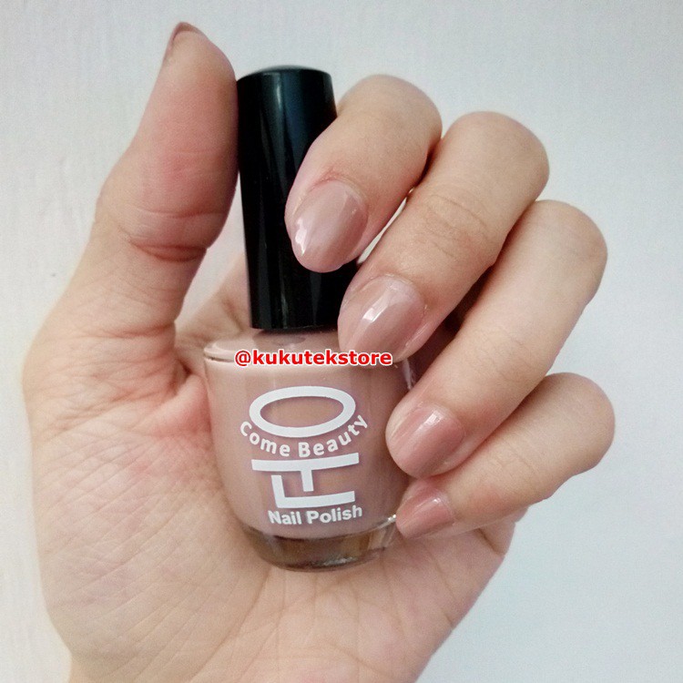 Jual Kutek Kuteks Come Beauty Coklat Nude / Brown Nail Polish Pink | Shopee Indonesia