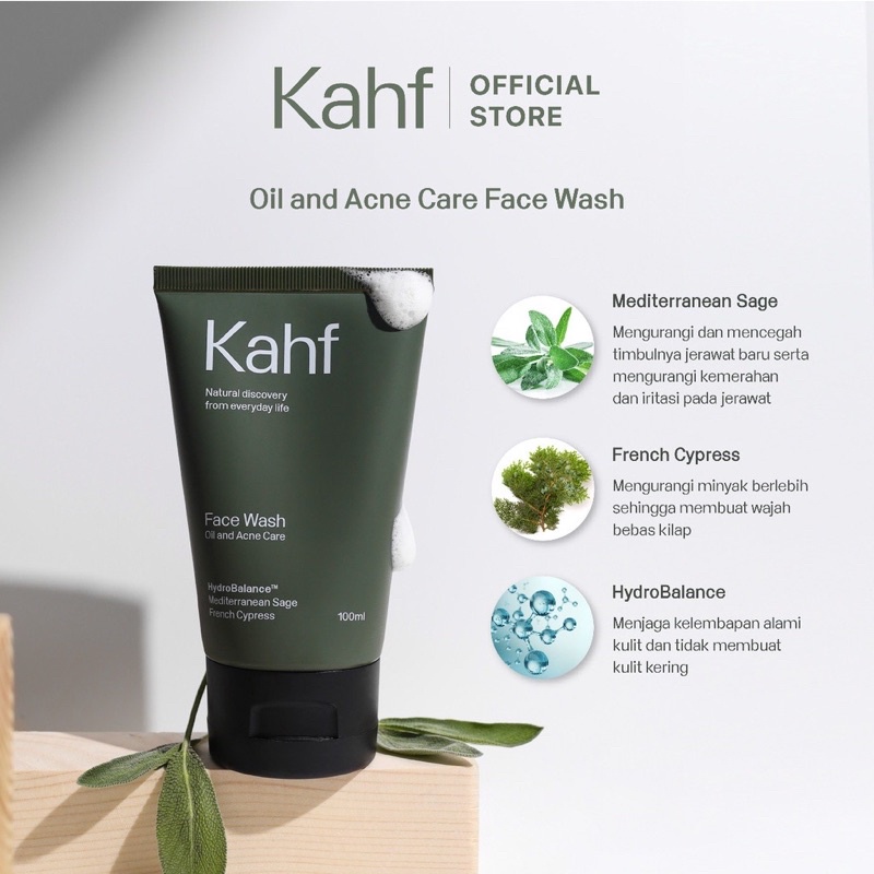 Jual Kahf Facial Wash For Men Shopee Indonesia