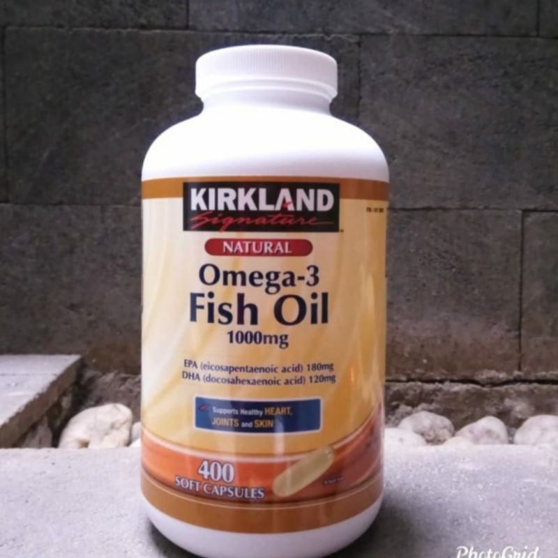 Jual Kirkland Signature omega 3 Fish Oil 1000mg 400 Sof Capsules