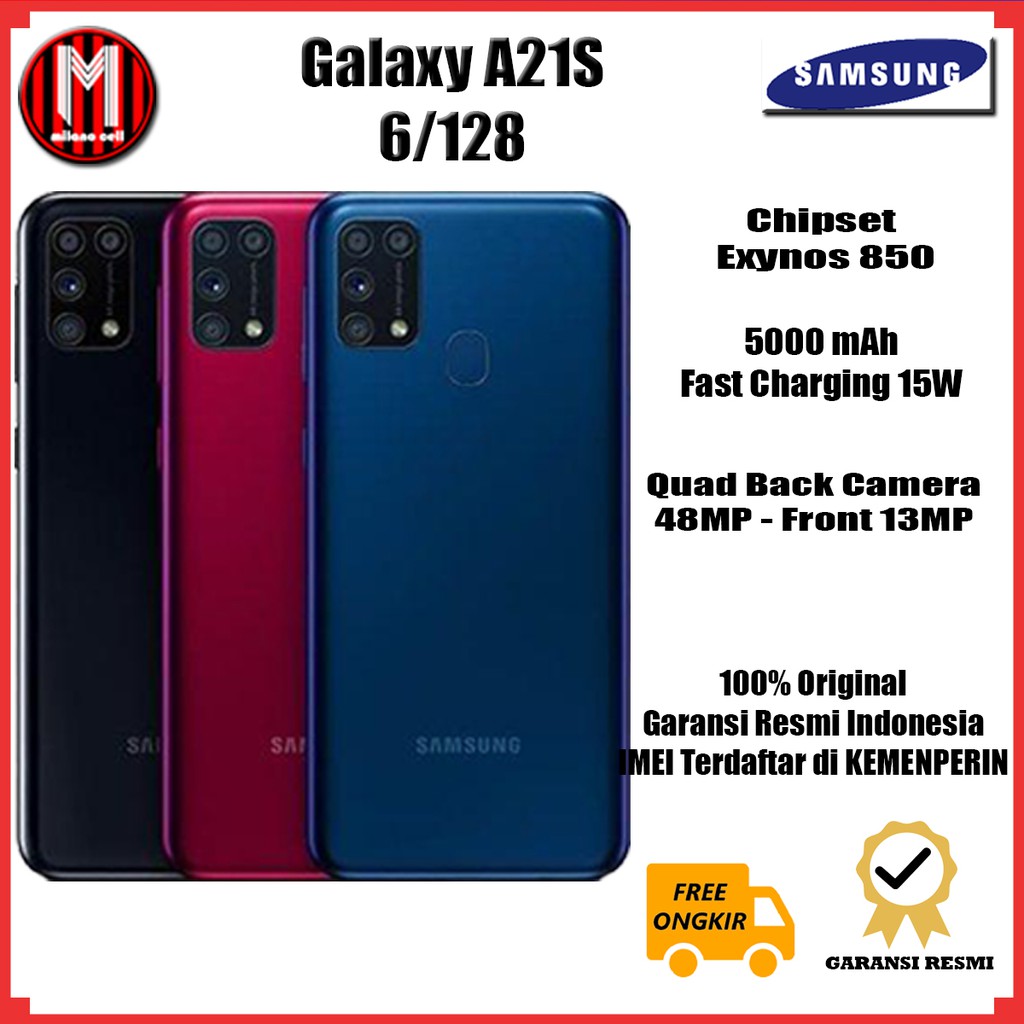 Samsung A21s 6/128 GB Garansi Resmi dan Original Shopee Indonesia