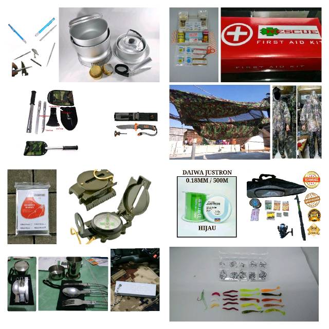 Bug out Bag Tactical Survival Disaster Kit Tas Siaga Bencana Gempa MRE