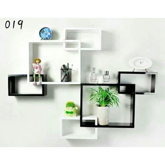 Rak dinding dari terbaru kayu kotak unik minimalis dekorasi rumah Ruang tamu  tengah dapur tempel | Shopee Indonesia