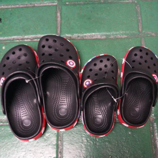 anakanak Crocs slippers Anti Slip Model Captain America Bahan
