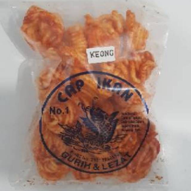Kerupuk cap ikan keong / kerupuk keong cap ikan khas medan Shopee