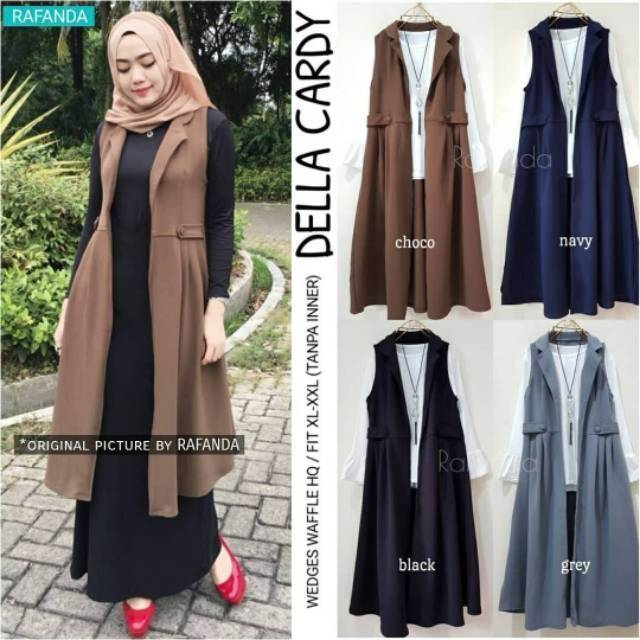 Della Cardy, cardigan, cardi, outer, cardigan kekinian