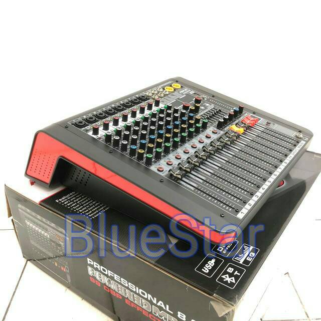 Power Mixer Ashley NR8000 Bluetooth 2 x 350watt Original 8 Channel