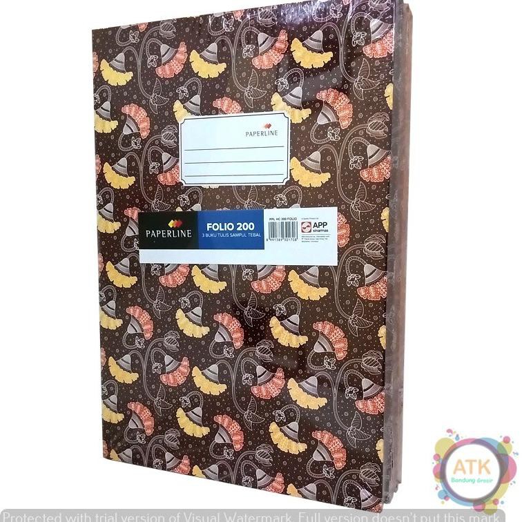 Paling Laku* ↻ Buku Folio PaperLine 200 Lembar Hard Cover Sampul Tebal ゝ  Paling Murah! | Shopee Indonesia