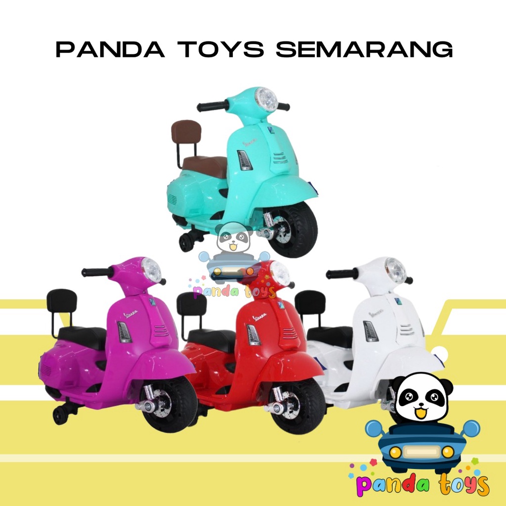 Jual PANDA TOYS SEMARANG PMB Toys Motor Aki Anak m788 VESPA PIAGGIO