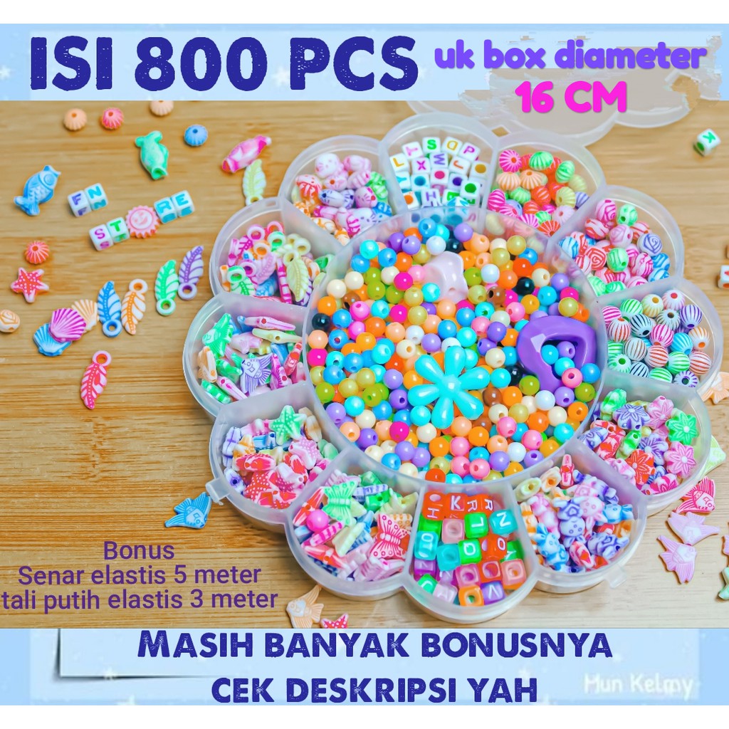 Jual Mainan Anak Perempuan Manik Meronce Gelang Besar | Shopee Indonesia