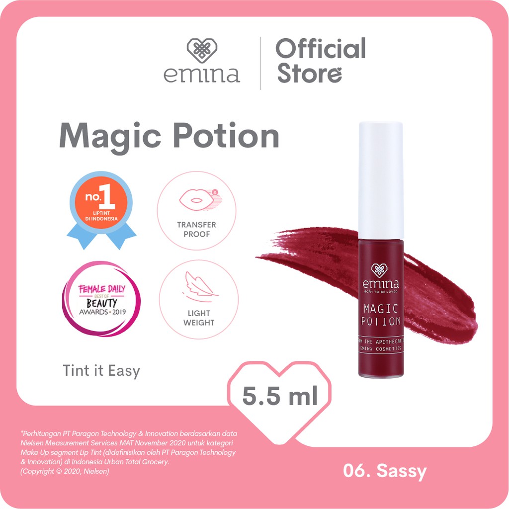Emina Magic Potion 5.5 ml Lip Tint Shopee Indonesia