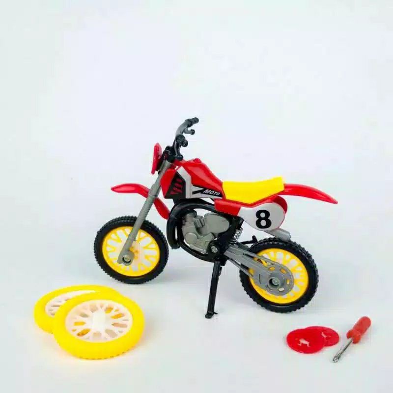 Jual Motor Trail Mini Mainan Anak Laki Laki Star Rider Set Roda Cadangan | Shopee Indonesia