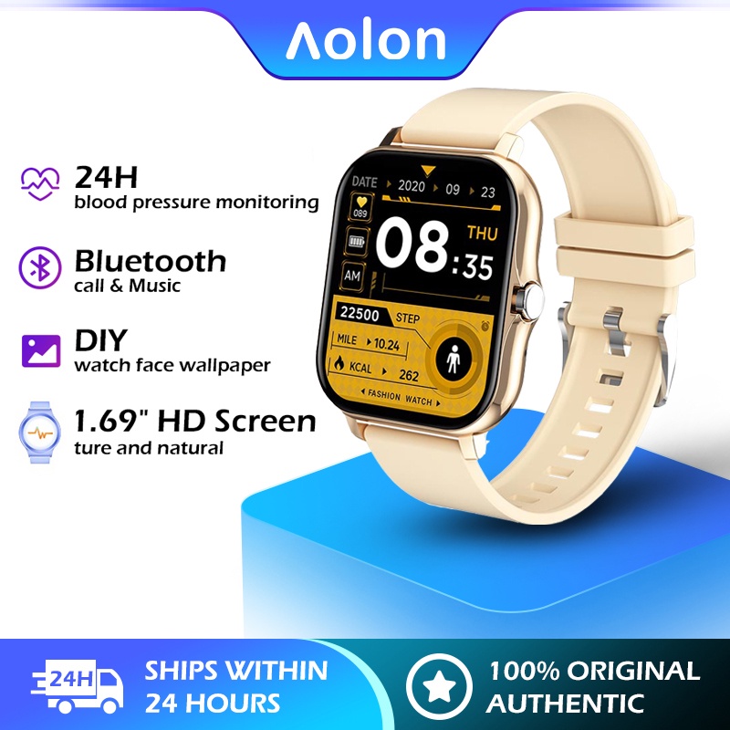 Jual Aolon Q13 Smart Watch DIY Watchface Men Women Sport Tracker Heart