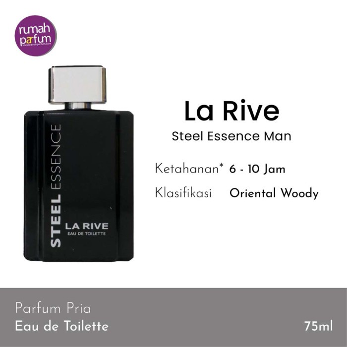Jual LA RIVE PARFUM ORIGINAL STEEL ESSENCE MAN 100 ML Shopee Indonesia