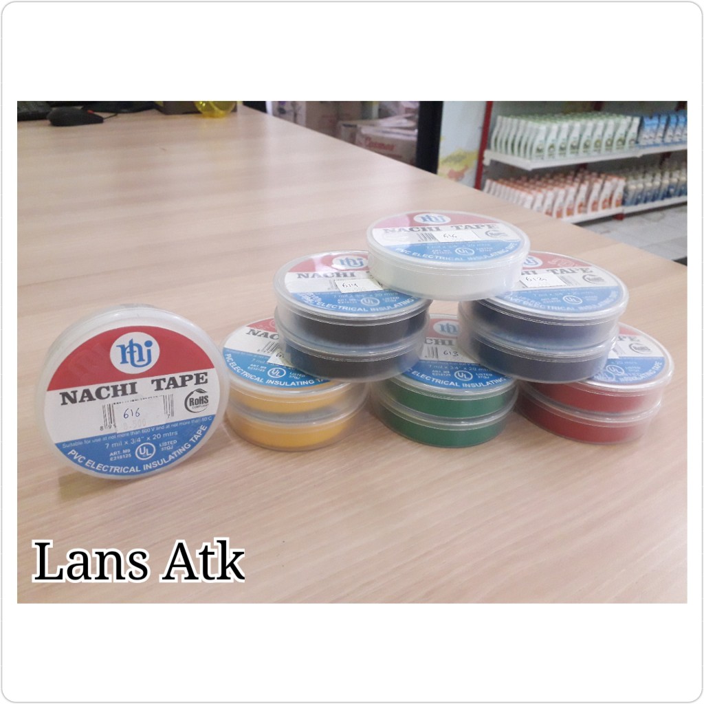 Isolasi PVC Electrical 3/4 inch Nachi / Solasi / Lakban