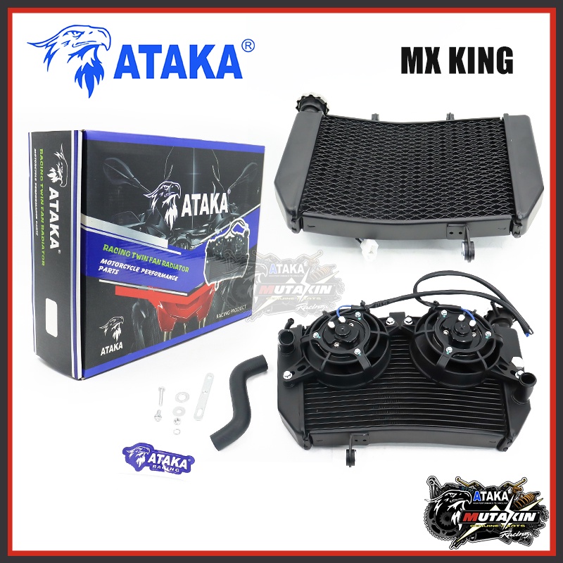 Jual racing Radiator double fan racing ATAKA malaysia mx king y15zr