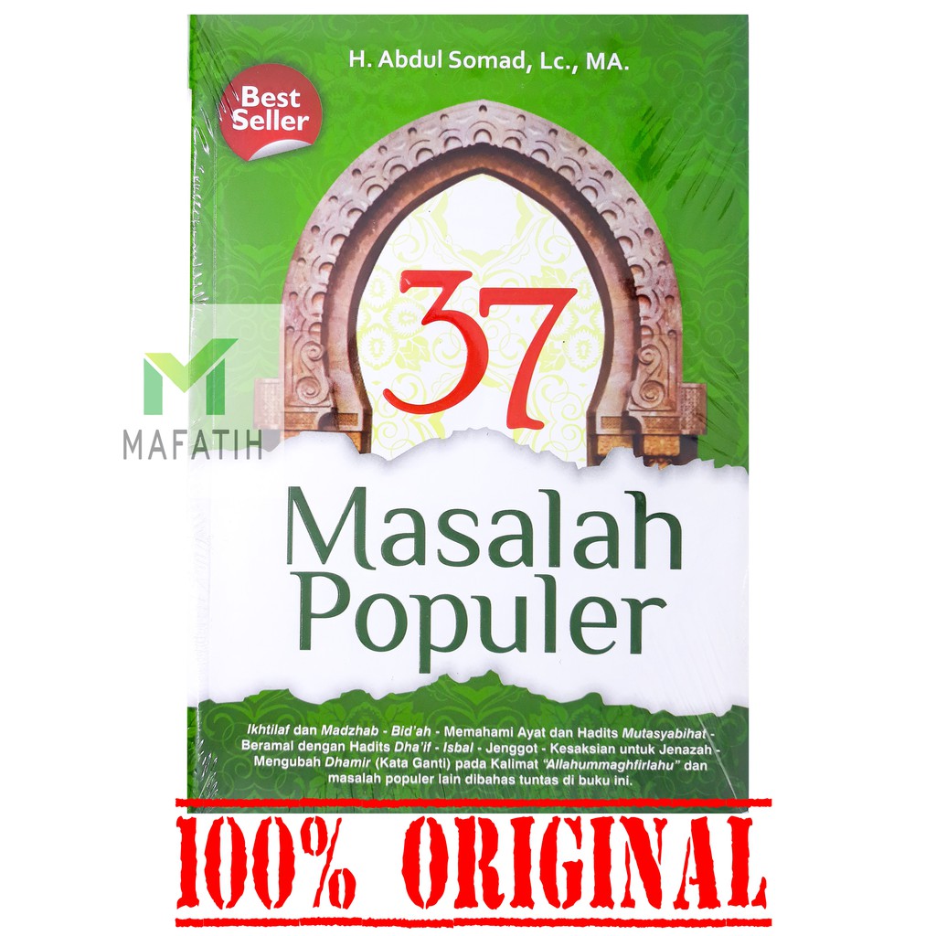 Jual Buku 37 Masalah Populer Ustadz Abdul Somad 100 UAS ORIGINAL