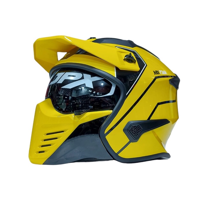 Jual Helm JPX MX 726R MX 02 XRIDE Yellow Lemon Gloss Helm Half Face