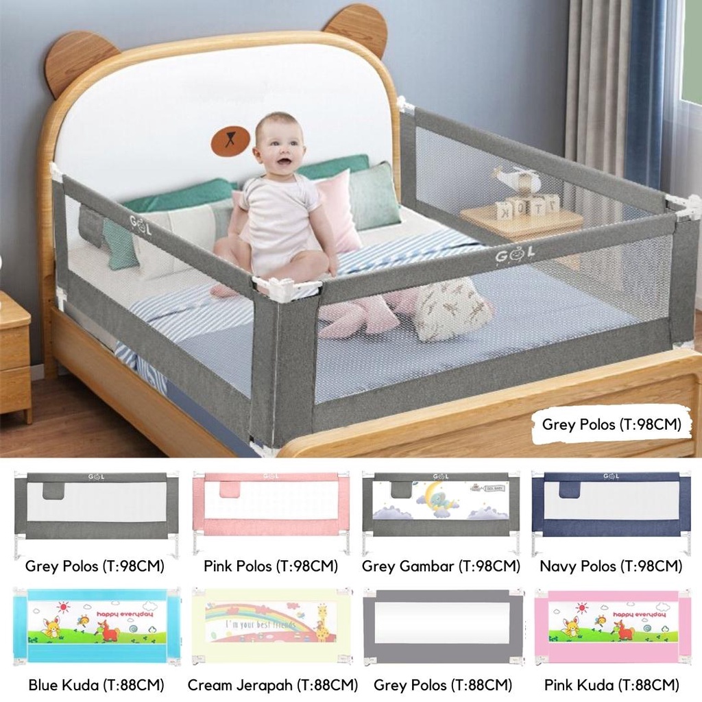 Jual GOL Baby Bed Guard Baby Bedrail Bed Rail Pagar Pengaman Kasur