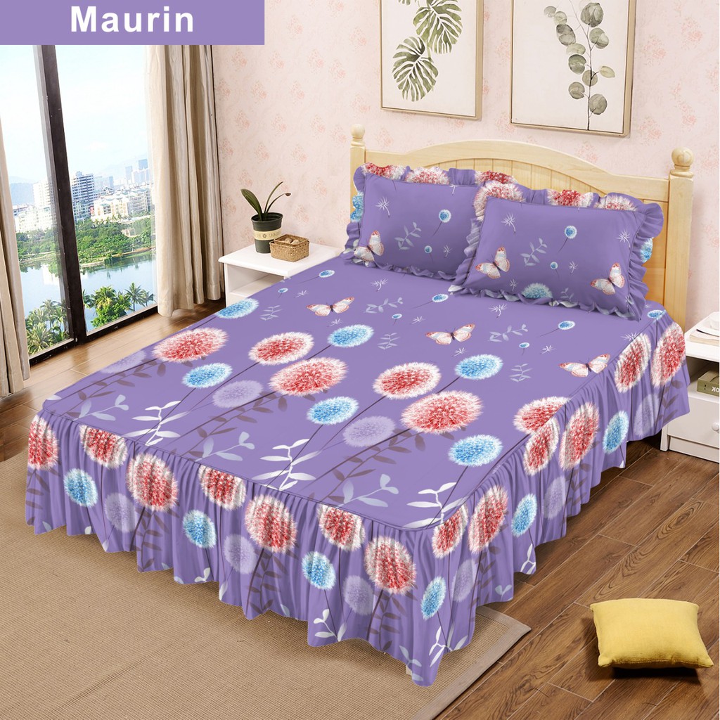 Sprei RUMBAI Lady Rose 180x200 King terlaris Motif Maurin