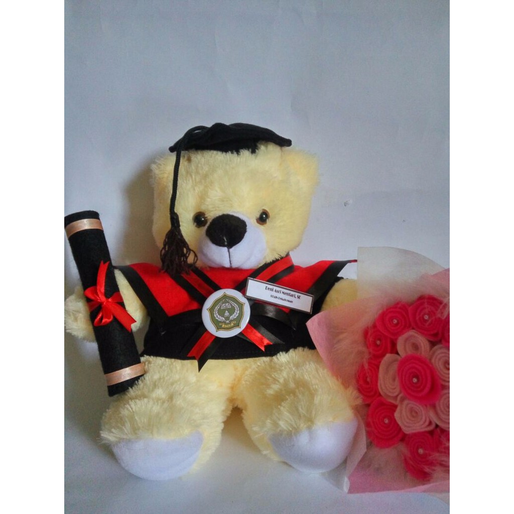 Jual Boneka Souvenir Wisuda Kado Sidang Skripsi Unik Boneka Graduation Teddy Bear Hadiah Kelulusan Sekola Indonesia|Shopee Indonesia