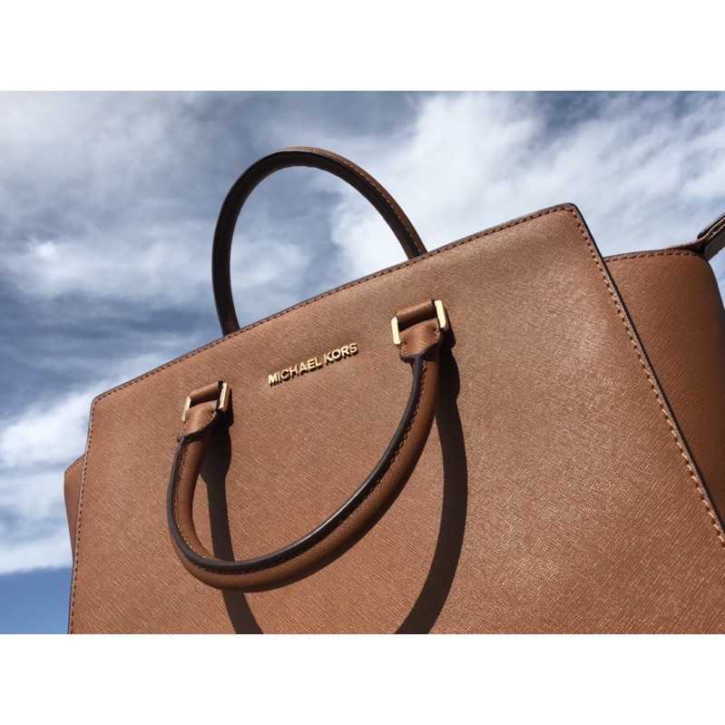 Jual Michael Kors Selma Large Top Zip Satchel / Tas Michael Kors Cokelat / Tas Mk Selma | Shopee Indonesia