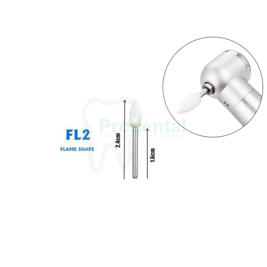 Jual Dental Bur Poles Porselen Porcelain / White Stone / Bur Arkansas