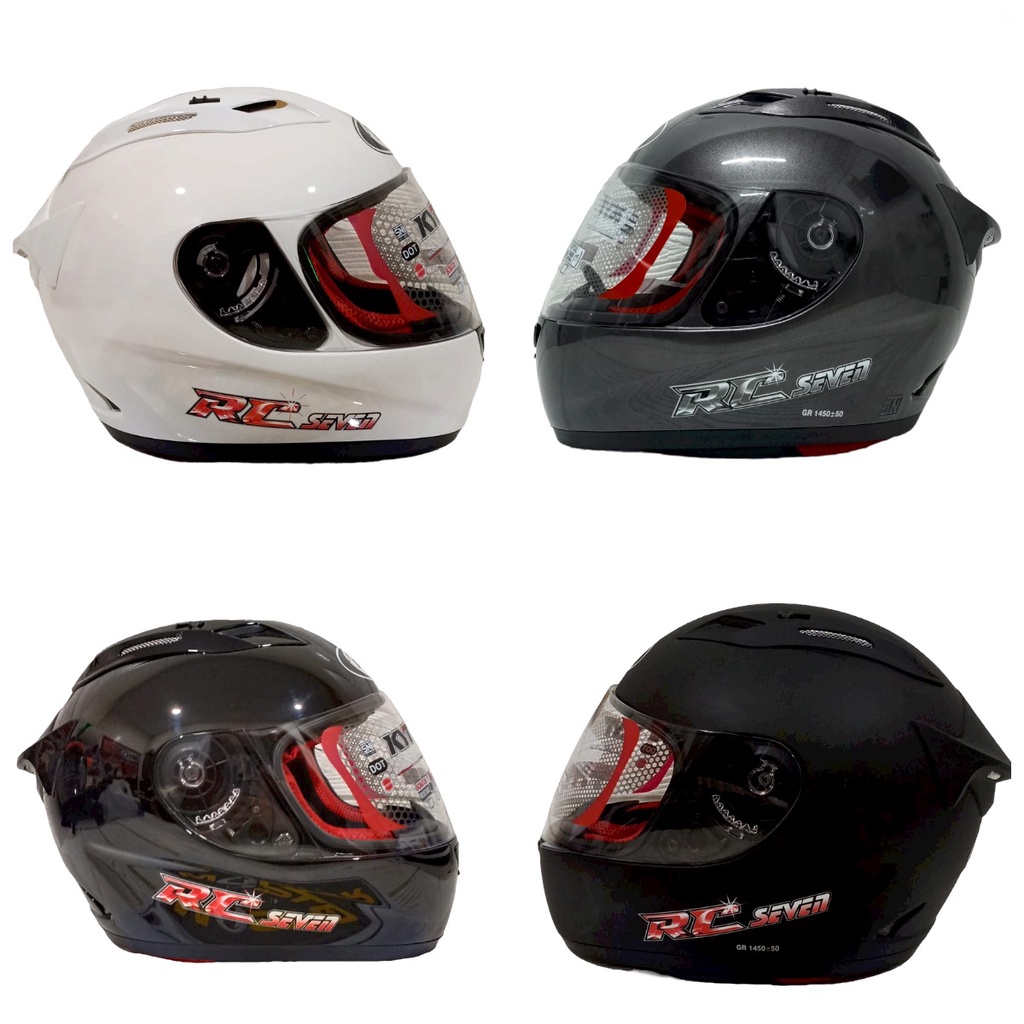 Jual HELM KYT RC 7 SOLID 4 PILIHAN WARNA FULL FACE / KYT RC7 SOLID