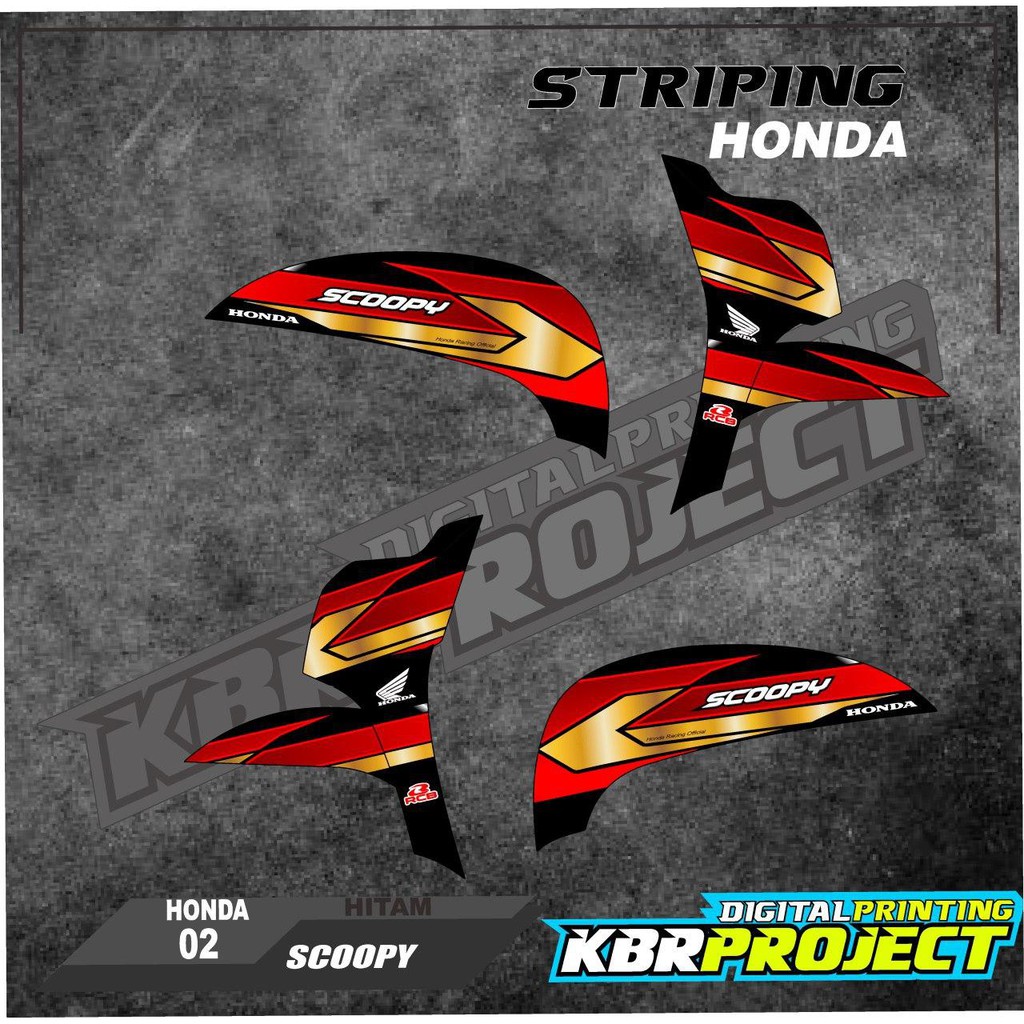 Jual (Cod) Stiker Striping Scoopy New 02 Desain Racing Road Race Balap Terbaru Terlaris Stiker Motor | Shopee Indonesia