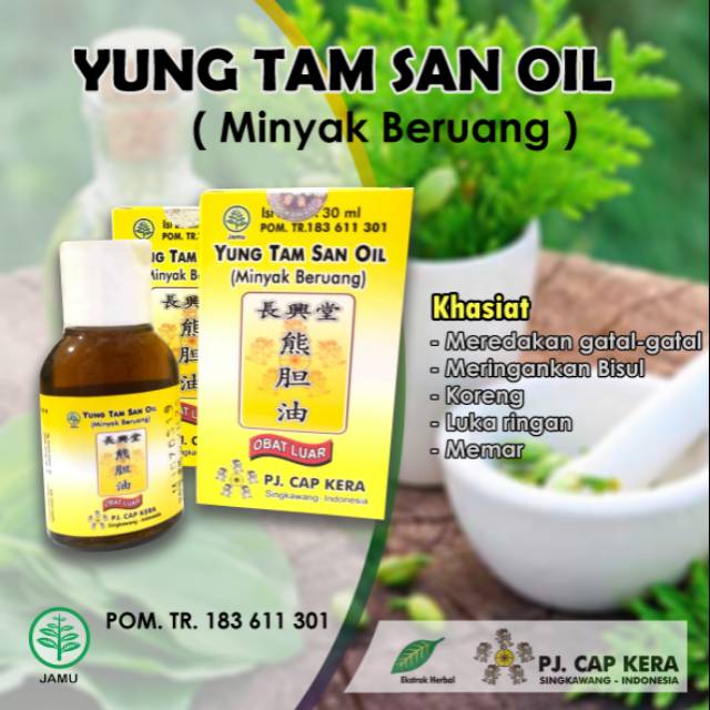 Minyak Beruang / Yung Tam San Oil / Obat bisul / Obat gatal / Obat Luka