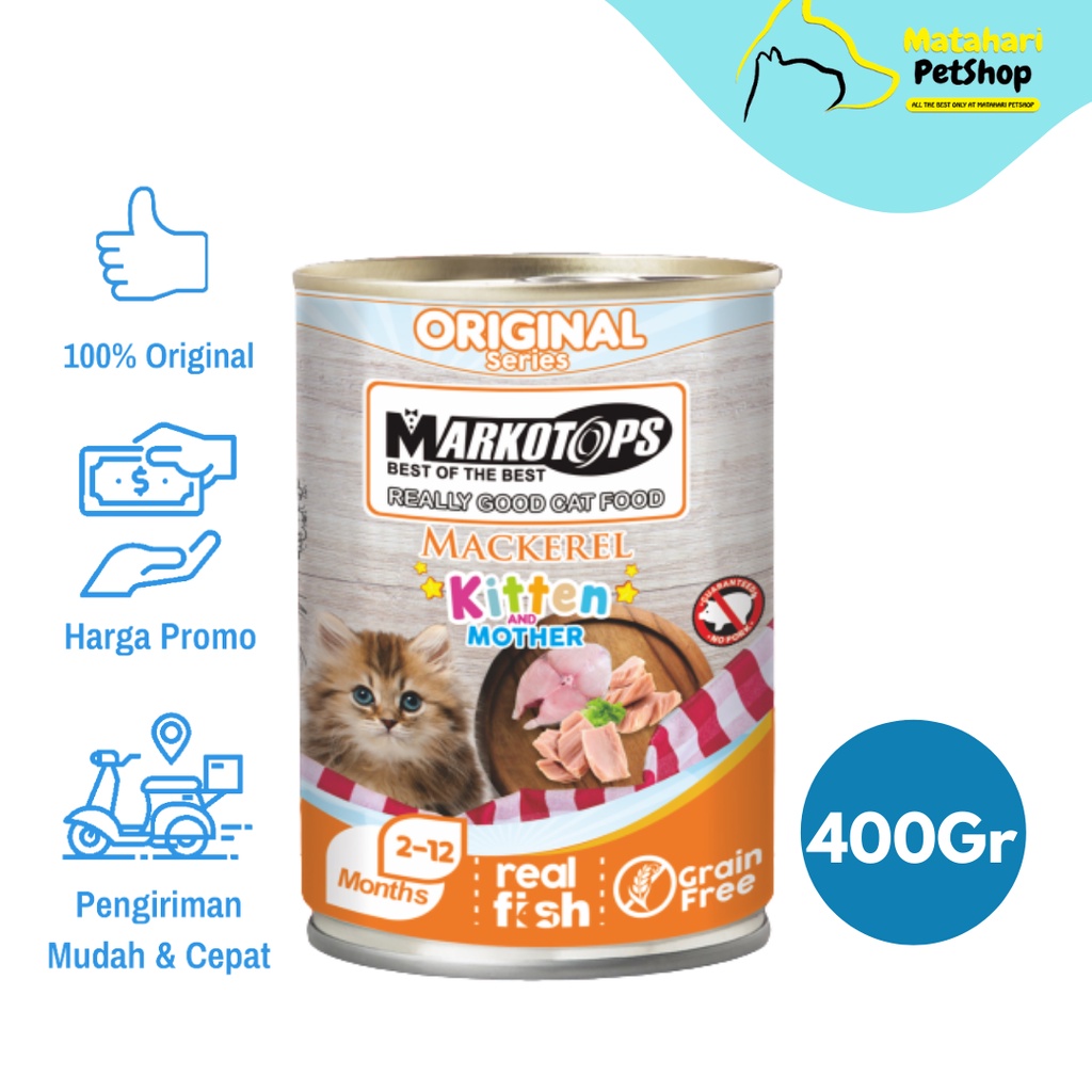 Jual Markotops Kaleng Kitten And Mother Makanan Basah Kaleng Kitten And