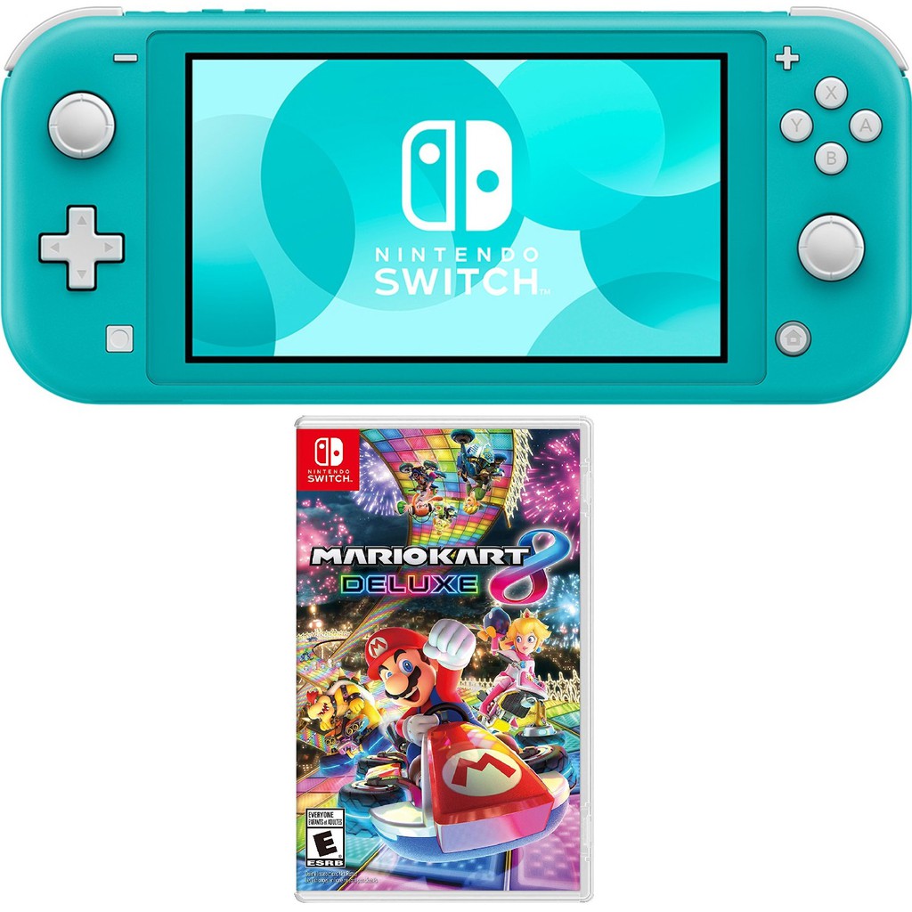 Jual Nintendo Switch Lite Turquoise Mario Kart 8 Deluxe | Shopee Indonesia
