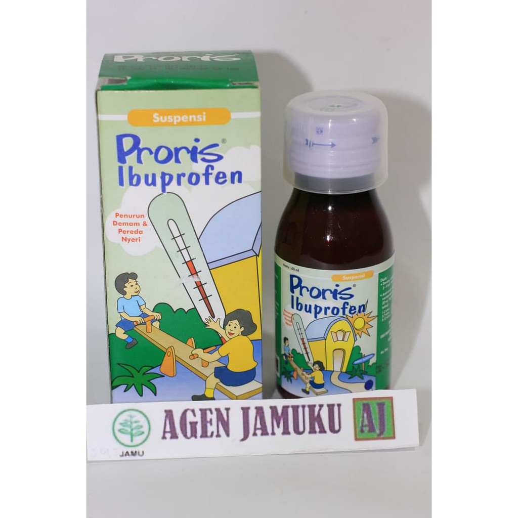 PRORIS IBUPROFEN SYRUP 60ML Obat demam anak pereda nyeri sakit gigl