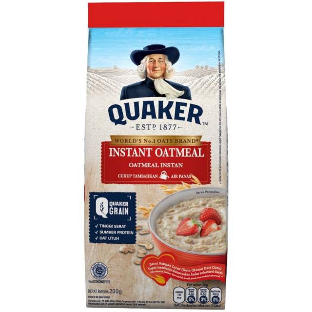 Quaker oat instan merah 800gr / quacker / kuaker Shopee