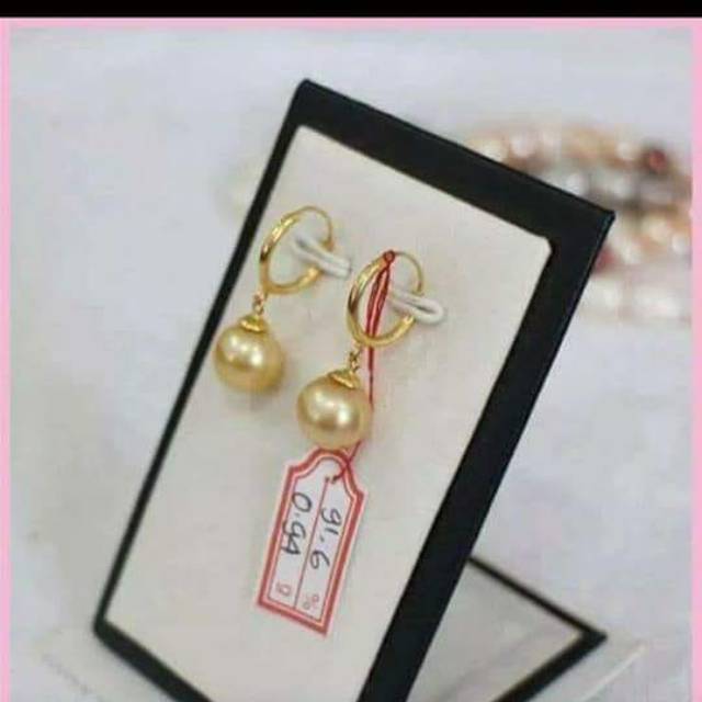Anting Terlaris emas 22 karat mutiara laut asli lombok Shopee Indonesia