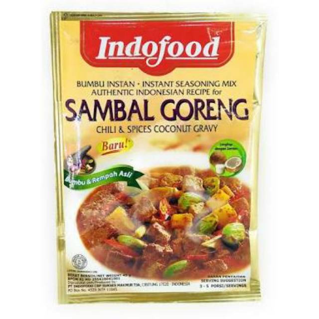 Bumbu Sambal Goreng Amazon Com Bumbu Sambal Goreng Ati 1 6oz Pack Of