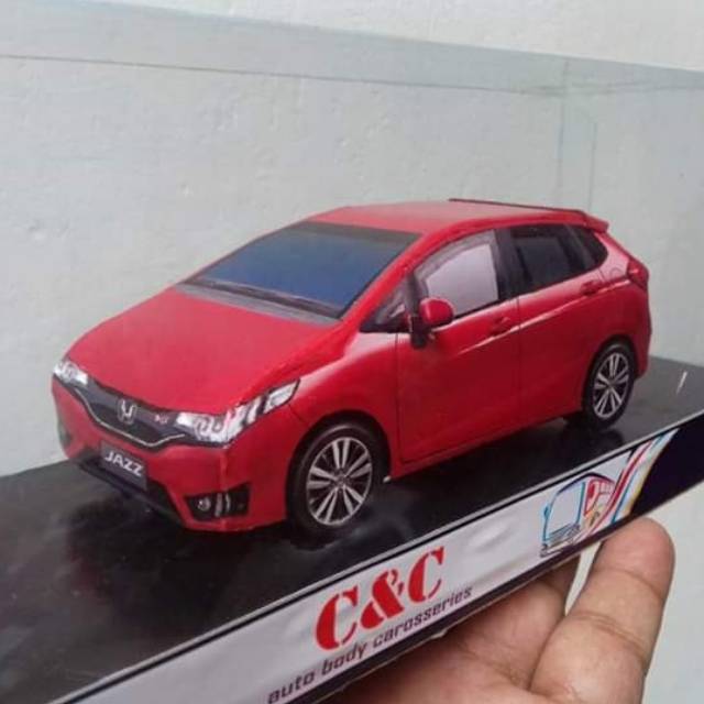 Jual Papercraft Miniatur Honda jazz RS Indonesia