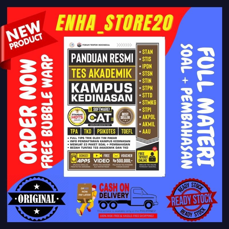 Jual Buku Tes Masuk Panduan Resmi Tes Akademik Kampus Kedinasan Ter baru  Murah Best Seller Original Ori Indonesia|Shopee Indonesia