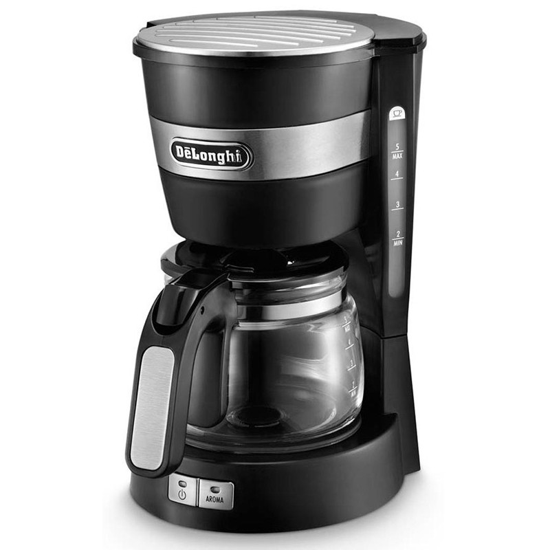 Delonghi Mesin Pembuat Kopi Drip / Coffee Maker Hitam ICM 14011 Daya 650 Watt PRAKTIS Shopee
