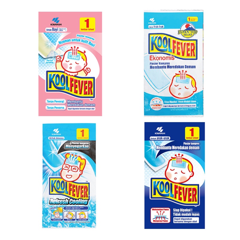 Jual ARJUNA Kool Fever Cool Fever Plester Kompres Demam Bayi Anak