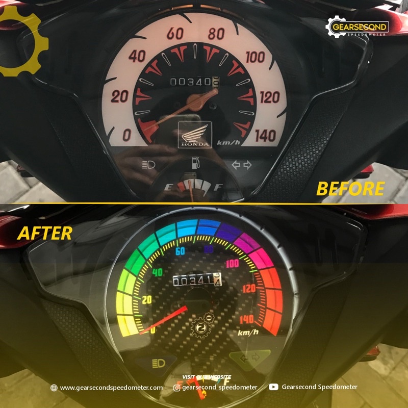 Jual Panel Speedometer Custom Honda Beat Karbu Gearsecond Speedometer