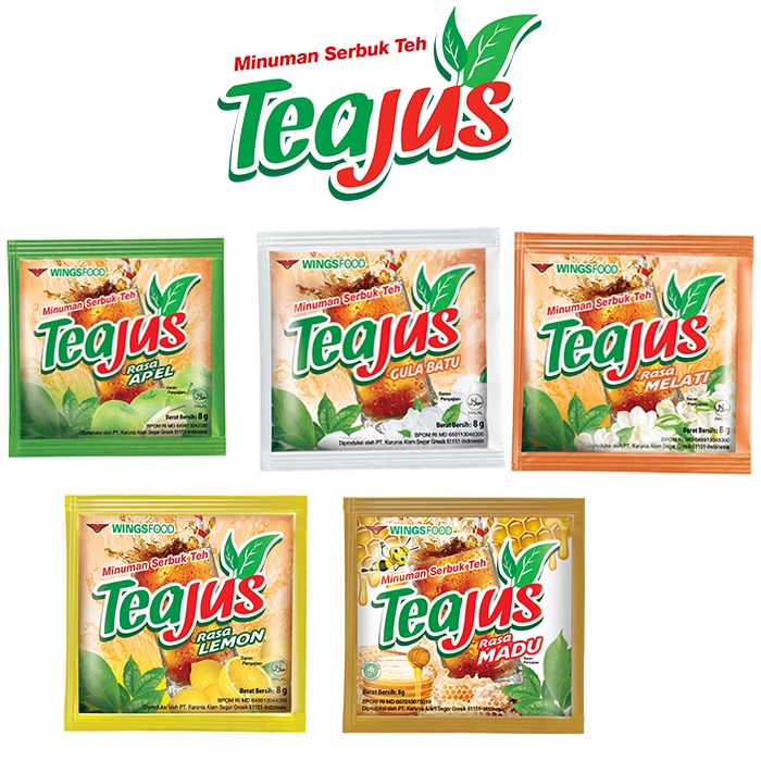 Jual Tea jus Renceng 10 pcs semua rasa / Tea Jus Dengan Gula Batu