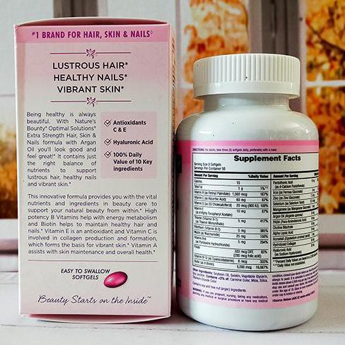 Jual Suplemen-Vitamin-Rambut- Nature's Bounty Extra Strenght Hair Skin &Nail 150 Softgels -Hair-Vitamins. Indonesia|Shopee Indonesia