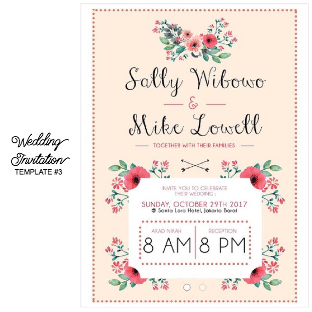 Wedding Invitation Design (Desain Undangan Pernikahan Unik) | Shopee  Indonesia
