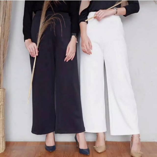 BISA COD_ KULOT SCUBA PREMIUM / KULOT SCUBA PUTIH WANITA