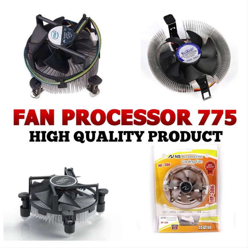 Fan Processor LGA 775 socket 1155 / 1156 ORI INTEL / DEEPCOOL / PC