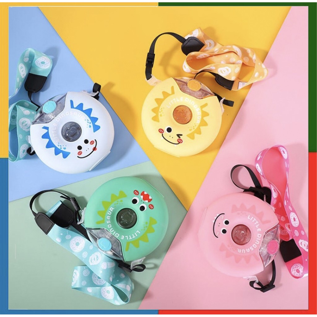[COD] BOTOL MINUM ANAK DONUT ANTI BOCOR / LITTEL DINOSAUR / BOTOL DONAT