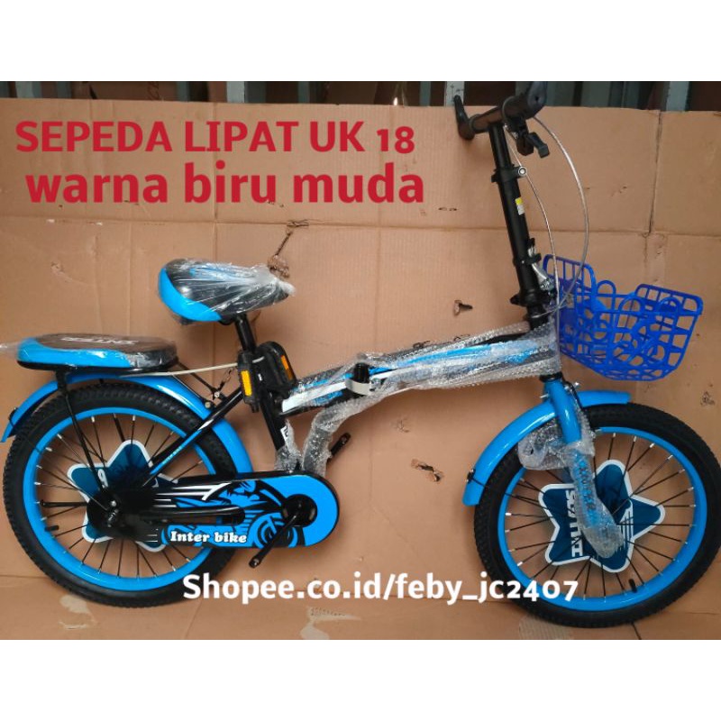 GOSEND SEMARANG SEPEDA LIPAT ANAK LAKI PEREMPUAN LIPAT UK 16 JET FORCE