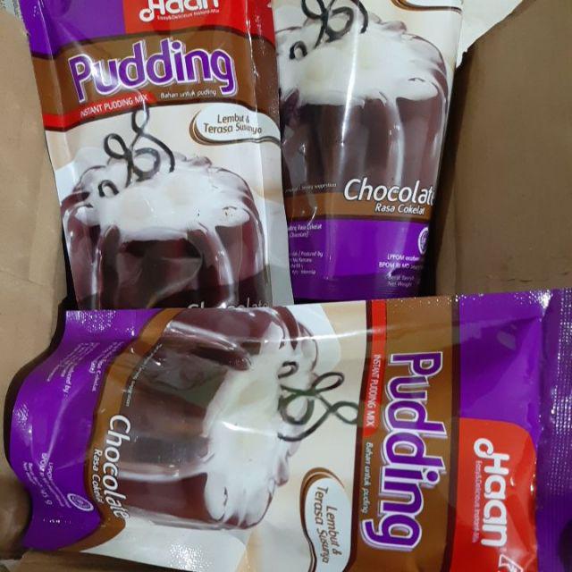 HAAN Pudding Instan Mix Kemasan Pouch 145 gr Rasa Mangga dan Coklat