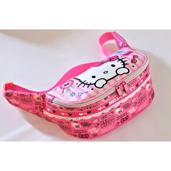 tas pinggang/waist bag karakter anak ori import hello kitty Shopee Indonesia